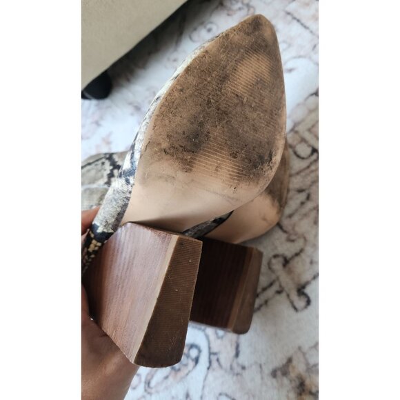 Bleecker & Bond Women's Sz. 7.5 Kailey Animal Print Stacked Heels - Picture 6 of 8